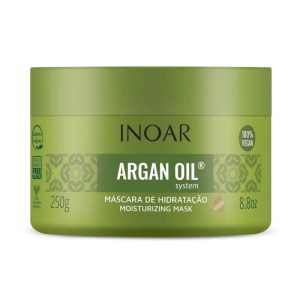 INOAR Argan Oil Mask - intensyviai drėkinanti plaukų kaukė su argano aliejumi 250 ml