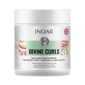 INOAR Divine Curls Mask - kaukė garbanotiems banguotiems plaukams 500 g