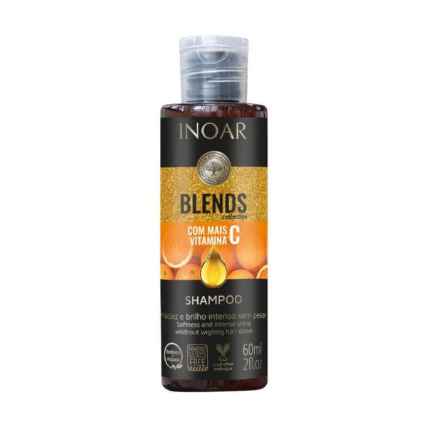 INOAR Blends Shampoo – šampūnas su vitaminu C 60 ml TRAVEL SIZE
