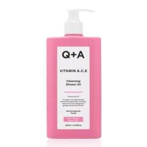 Q+A Vitamin A.C.E. Cleansing Shower Oil valomasis dušo aliejus, 250ml