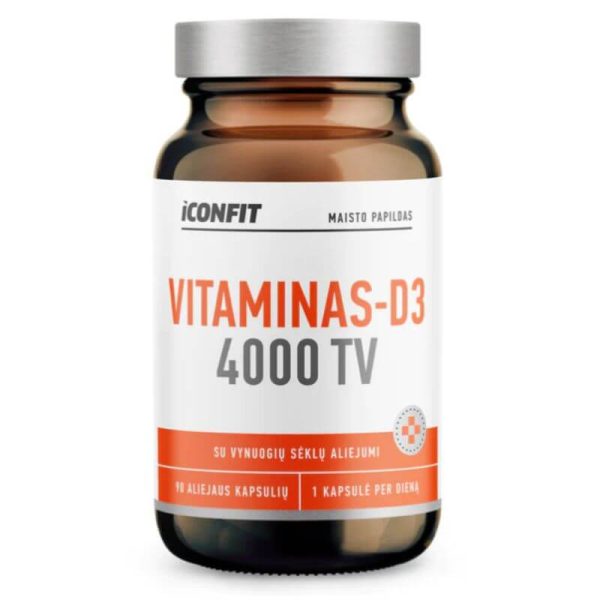ICONFIT Vitaminas D3 4000 TV