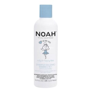 NOAH Kids 2in1 Shampoo & Conditioner šampūnas ir kondicionierius su pienu ir cukrumi vaikams, 250ml