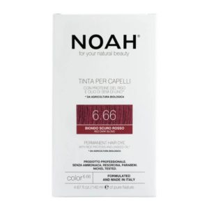 NOAH Permanent Hair Dye 6.66 Red Dark Blond ilgalaikiai plaukų dažai, 140 ml