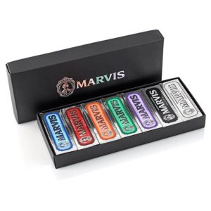 Marvis Black Box Set dantų pastų rinkinys dėžutėje, 7*25 ml